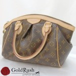 LOUIS VUITTON　ルイヴィトン　モノグラム　ティボリPM　ハンドバッグ　レディース　プリーツ